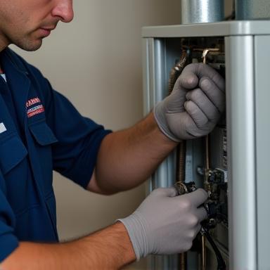 Professional installation of a new HVAC system in a Queen Creek AZ home